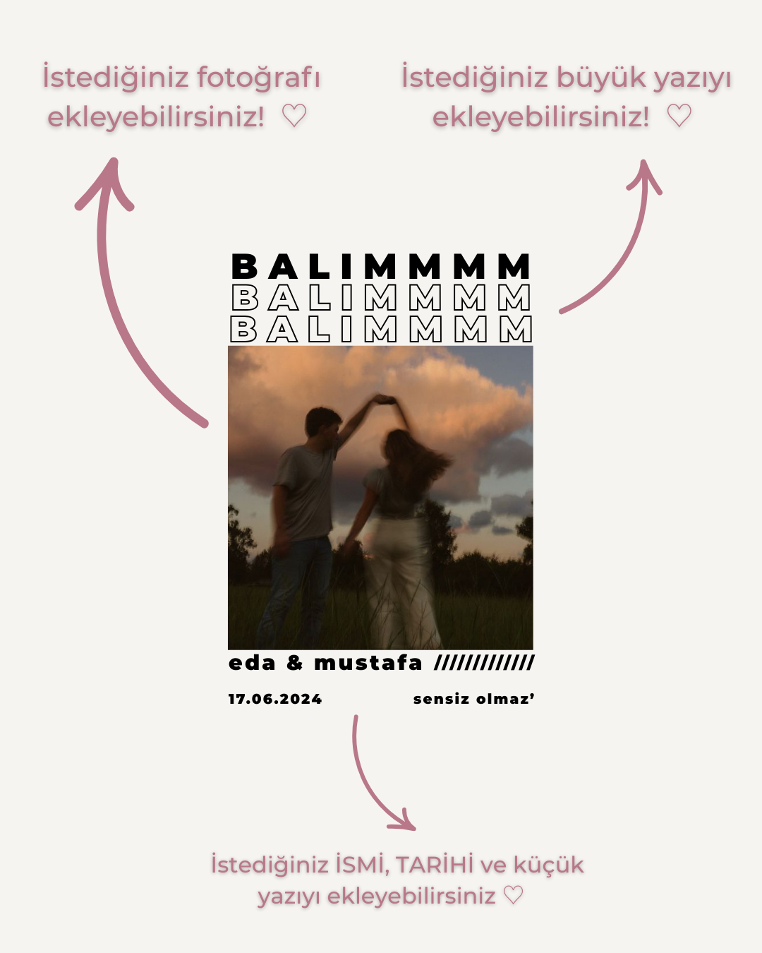 BALIMMMM Kişiye Özel Tasarım Kılıf