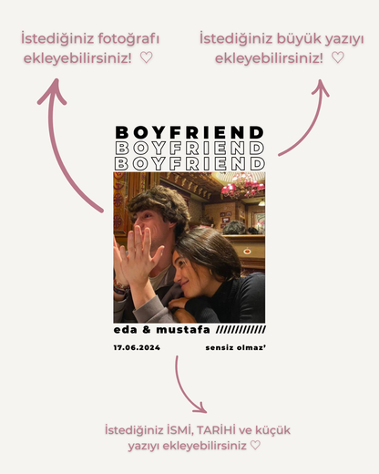 Boyfriend Kişiye Özel Tasarım Kılıf