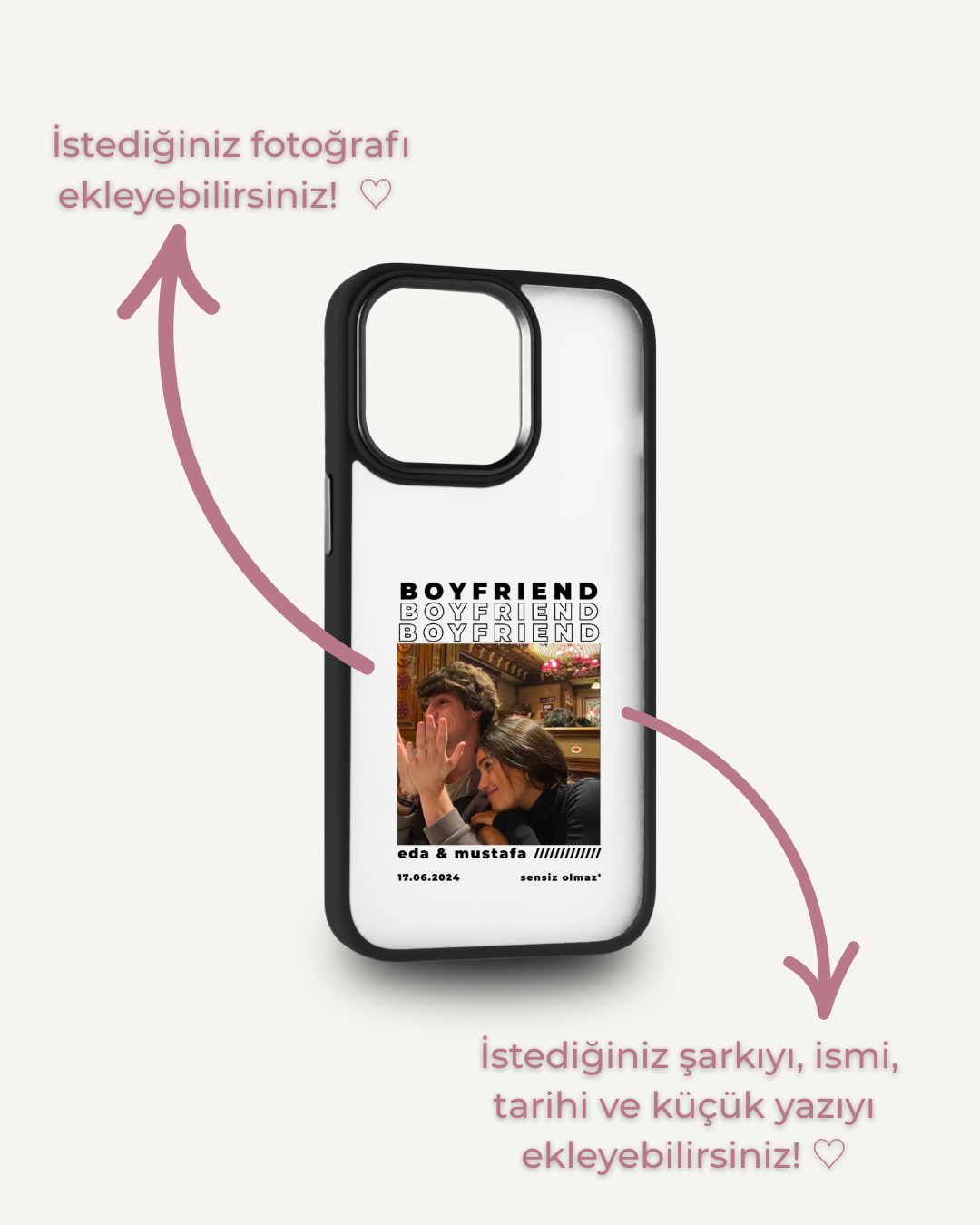 Boyfriend Kişiye Özel Tasarım Kılıf